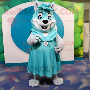 Cyan Say Wolf mascotte...