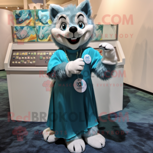 Cyan Say Wolf mascotte...