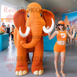 Orange Mammoth maskot...