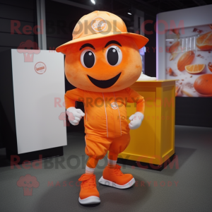 Orange Candy Box maskot...