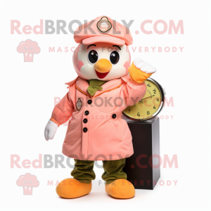 Peach Wrist Watch maskot...