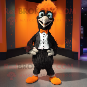 Oranje Emu mascotte kostuum...