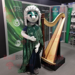  Celtic Harp maskot kostume...
