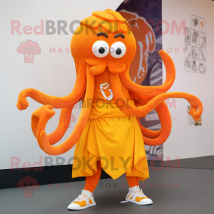 Oranje Kraken mascotte...