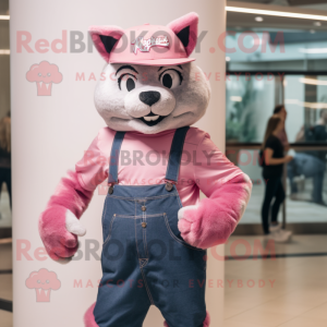 Mascotte de Bobcat rose...