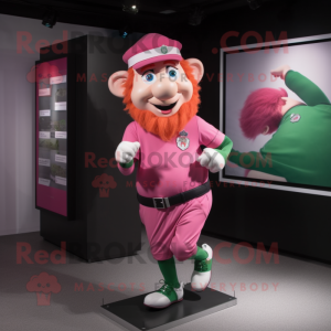 Pink Leprechaun maskot...