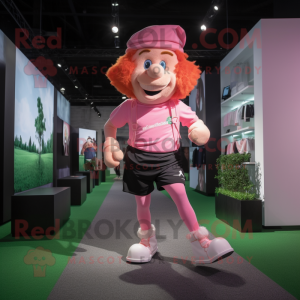 Pink Leprechaun maskot...