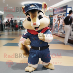 Navy Chipmunk mascotte...