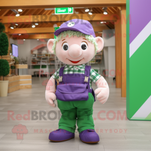 Lavendel irsk flag maskot...