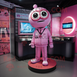 Pink Gyro maskot kostume...