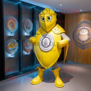 Gul Celtic Shield maskot...