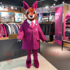 Magenta rådyr maskot...