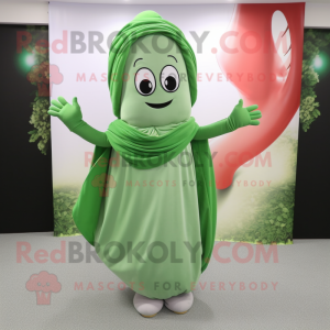 Silver Green Bean mascotte...