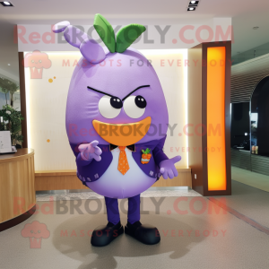 Lavendel Mango maskot drakt...