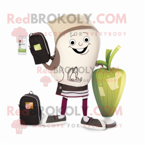 Beige Beet mascotte kostuum...