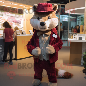 Maroon Marten mascotte...