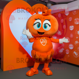 Orange Heart mascotte...