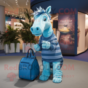 Blauw Quagga mascotte...