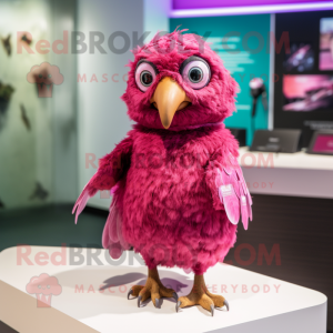 Magenta kwartel mascotte...