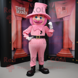 Roze tovenaar mascotte...