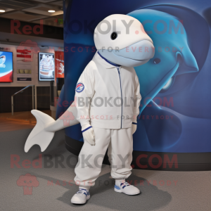 Hvid Beluga Whale maskot...