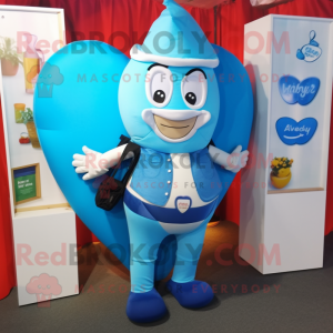 Blue Heart maskot...