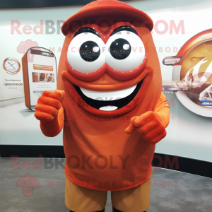 Rust Engagement ring mascot costume character dressed with T-Shirt and Bracelet watches