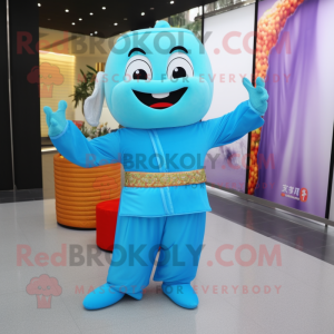 Sky Blue Pad Thai maskot...