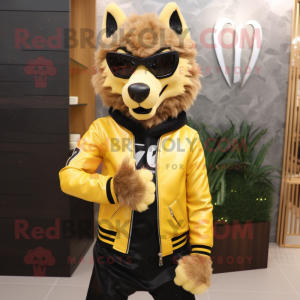 Goud zeggen wolf mascotte...