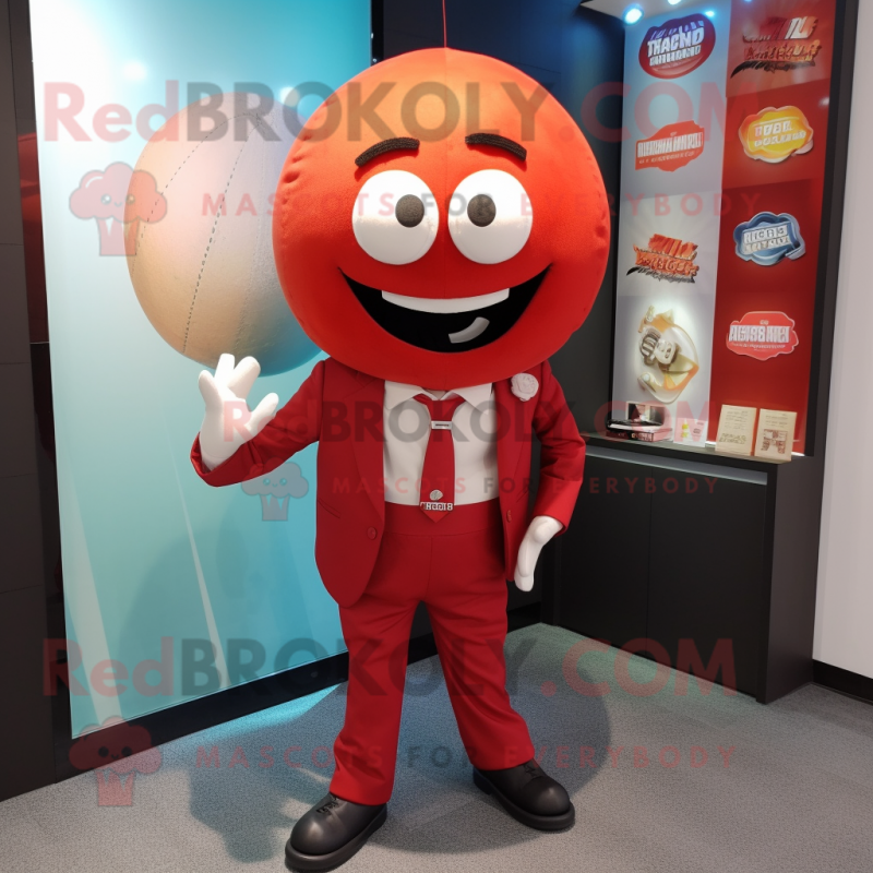 nan Meatballs mascot costume character dressed with Suit Pants and Pocket squares