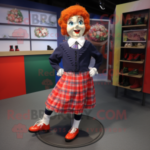 nan Irish dancing shoes mascot costume character dressed with Oxford Shirt and Scarves