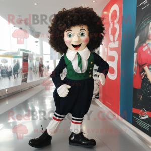 nan Irish dancing shoes mascot costume character dressed with Oxford Shirt and Scarves