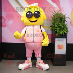 Pink Lemon mascotte kostuum...