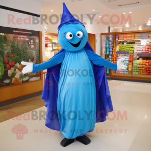 Blue Pepper maskot kostym...