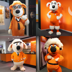 Orange Sheep mascotte...