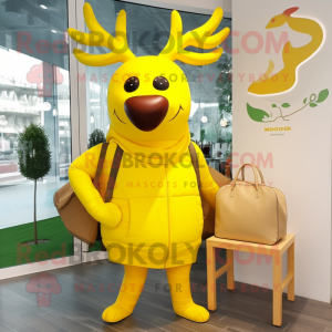 Lemon Yellow Elk maskot...