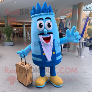 Blauwe frietjes mascotte...