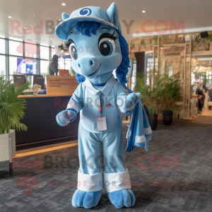 Blue Mare maskot drakt...