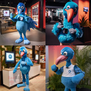 Blue Flamingo mascotte...