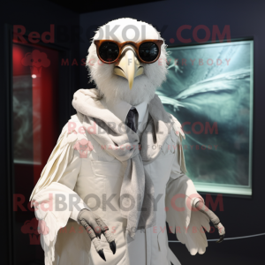 White Vulture maskot kostym...