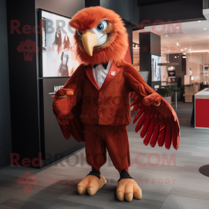 Roter Adler Maskottchen...