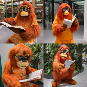 Orangefarbener Orang-Utan...