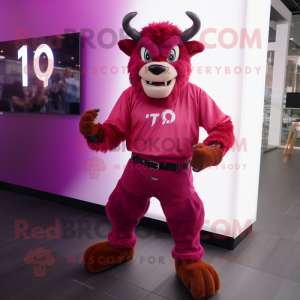 Magenta Minotaur maskot...