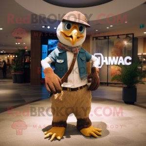  Hawk maskot drakt figur...