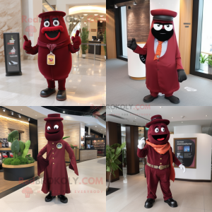 Maroon Pepper maskot...