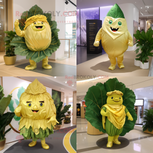 Gold Cabbage leaf maskot...