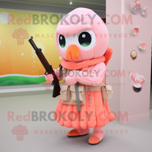 Peach Sniper maskot kostume...