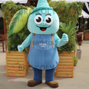 Cyan Zucchini maskot...