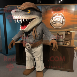 Bruin Megalodon mascotte...