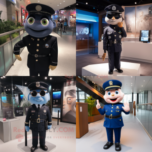 Postava maskota policisty...